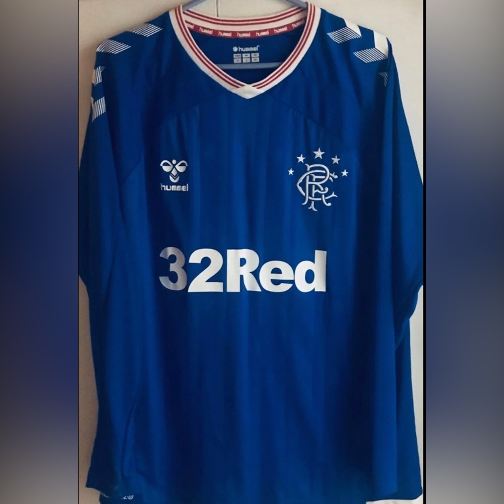 BNWOT LS Hummel Glasgow Rangers Home Kit